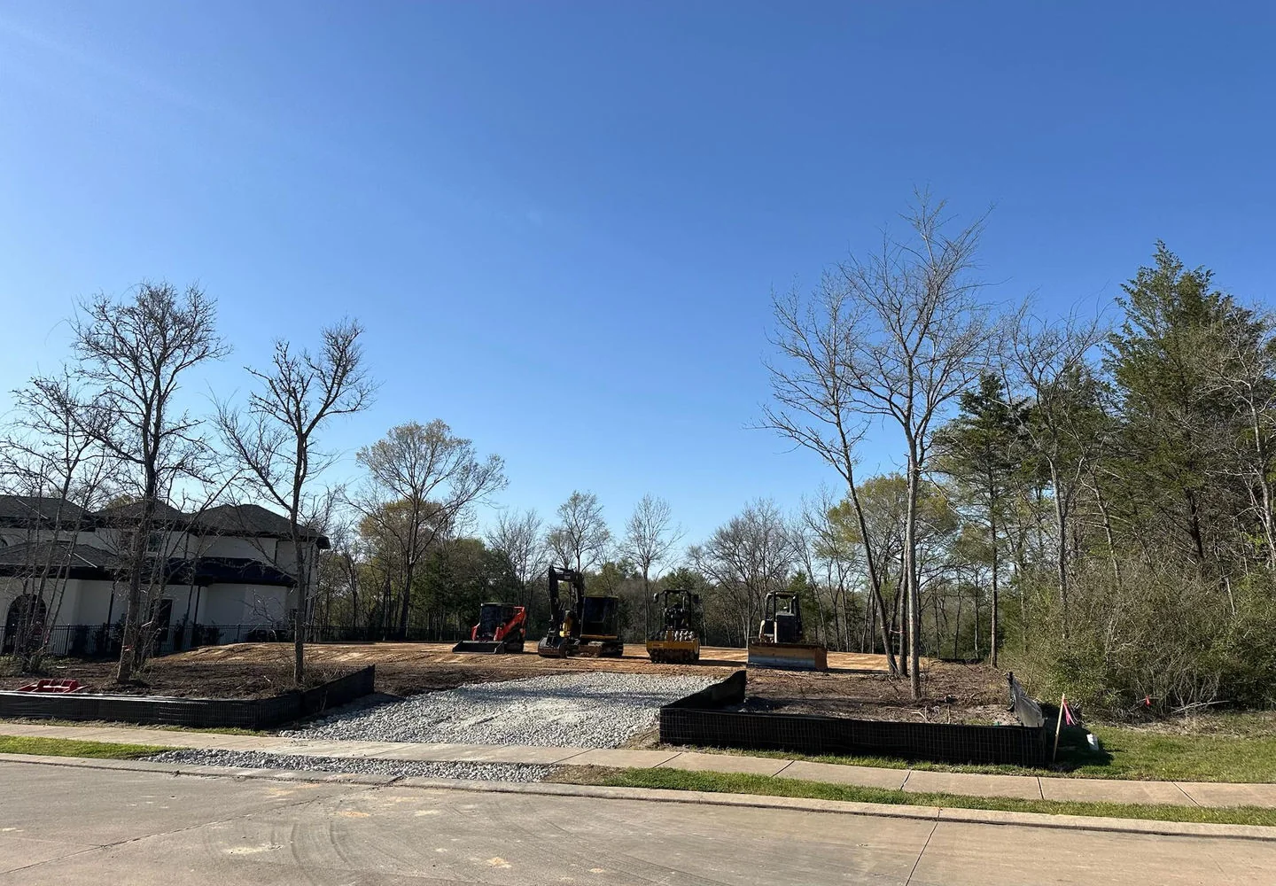 Double R grading work on a large property